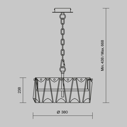 Подвесной светильник Maytoni MOD043PL-04G