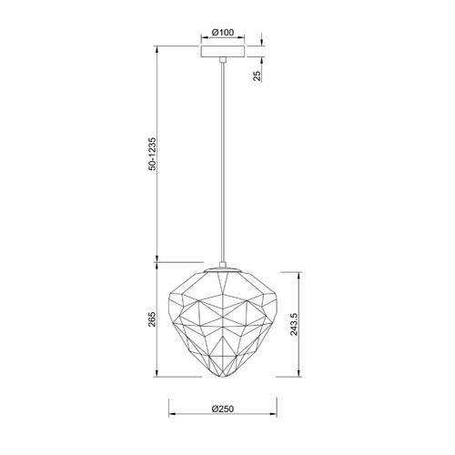 Подвесной светильник Maytoni P053PL-01PK