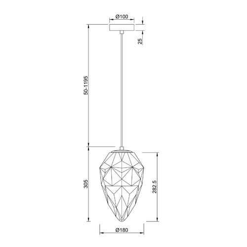 Подвесной светильник Maytoni P052PL-01PK