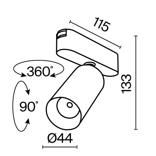 Трековый светильник Technical TR103-1-12W4K-M-W