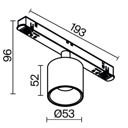 Трековый светильник Technical TR132-4-7W-DS-BS