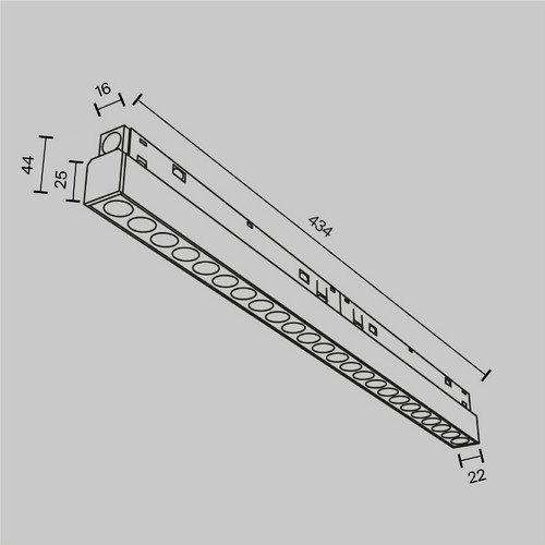 Трековый светильник Technical TR031-4-24W3K-M-DS-B