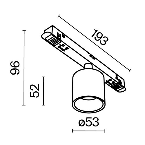 Трековый светильник Technical TR132-2-7W3K-BS