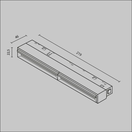 Трековый светильник Technical TR106-2-12W3K-W