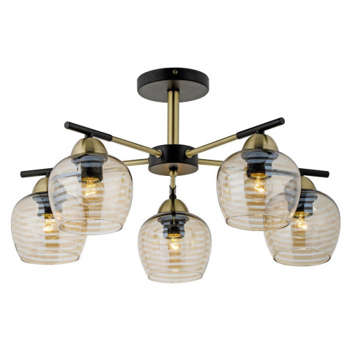 Escada 1123/5P E27*40W Antique brass/Black