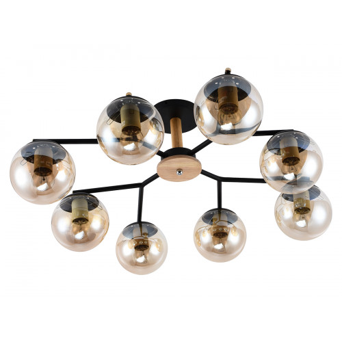 Escada 1130/8PL E27*60W Black/Wood