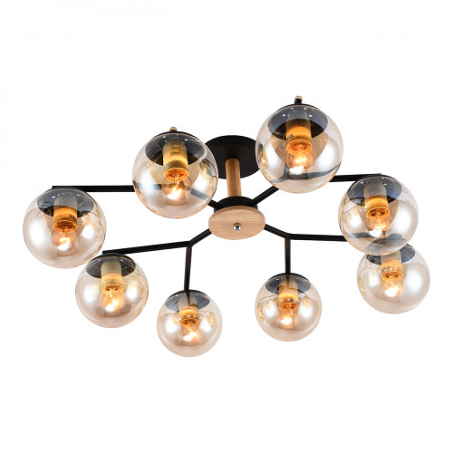 Escada 1130/8PL E27*60W Black/Wood