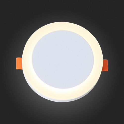 ST104.502.06 Светильник встраиваемый Белый LED 1*6W 3000K 468Lm Ra>80 120° IP20 D110xH20 170-240V Встраиваемые светильники