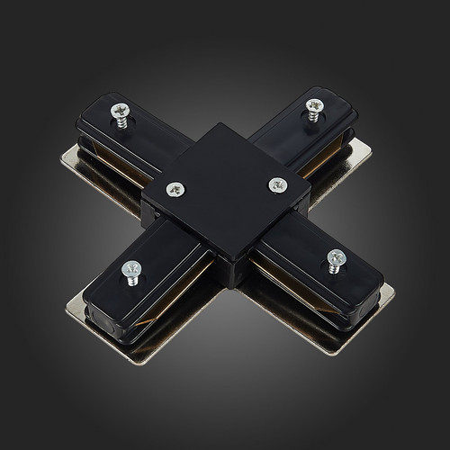 ST002.449.00 Коннектор X-образный ST-Luce Черный BASE