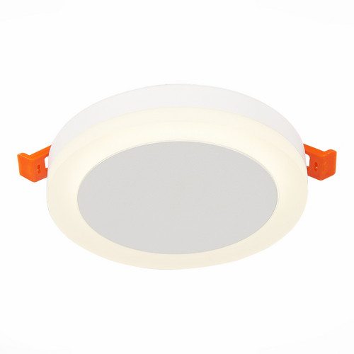 ST104.542.06 Светильник встраиваемый Белый LED 1*6W 4000K 468Lm Ra>80 120° IP20 D110xH20 170-240V Встраиваемые светильники