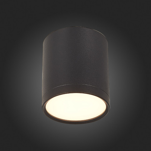 ST113.432.05 Светильник потолочный Черный LED 1*5W 3000K 390Lm Ra>90 120° IP20 D68xH75 170-240V Накладные светильники