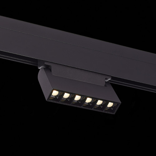 ST364.436.06 Магнитный трековый светильник Черный LED 1*6W 3000K 532Lm Ra>80 36° IP20 L120xW22xH108 SKYLINE 48