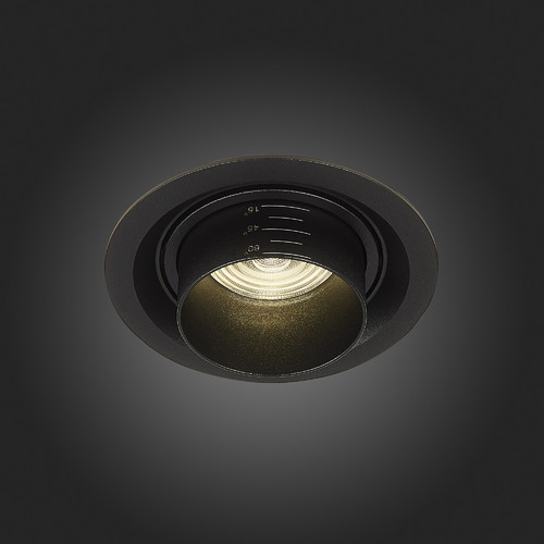 ST701.448.12 Св-к встр. Zoom Черный LED 1*12W 4000K 960Lm Ra90 15°-60° IP20 D115xH95 170-240V Встраиваемые светильники
