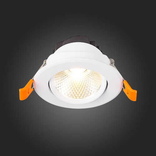 ST211.538.08.36 Св-к встр. Белый LED 1*8W 3000K 640Lm Ra80 36° IP20 D86xH50 220-240V Встраиваемые светильники