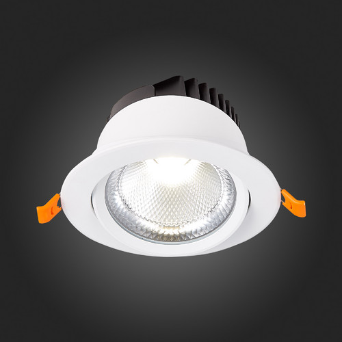 ST211.538.15.36 Св-к встр. Белый LED 1*15W 3000K 1 125Lm Ra80 36° IP20 D109xH65 220-240V Встраиваемые светильники