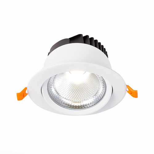 ST211.538.15.36 Св-к встр. Белый LED 1*15W 3000K 1 125Lm Ra80 36° IP20 D109xH65 220-240V Встраиваемые светильники