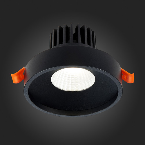ST751.448.10 Св-к встр. Черный LED 1*10W 4000K 750Lm Ra>90 38° IP20 D100xH75 170-240V Встраиваемые светильники
