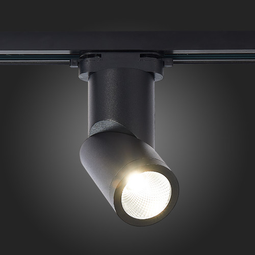 ST650.446.10 Св-к трек. Черный LED 1*10W 4000K 800Lm Ra>90 38° IP20 D60xH190 165-265V BASE