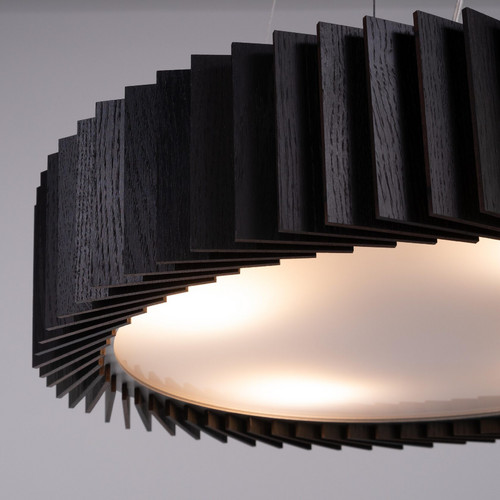 Rotor Chandelier S - дуб черный - на струнном подвесе