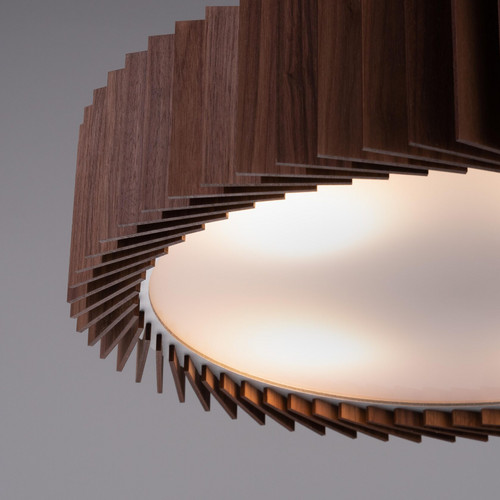 Rotor Chandelier S - американский орех - вплотную к потолку