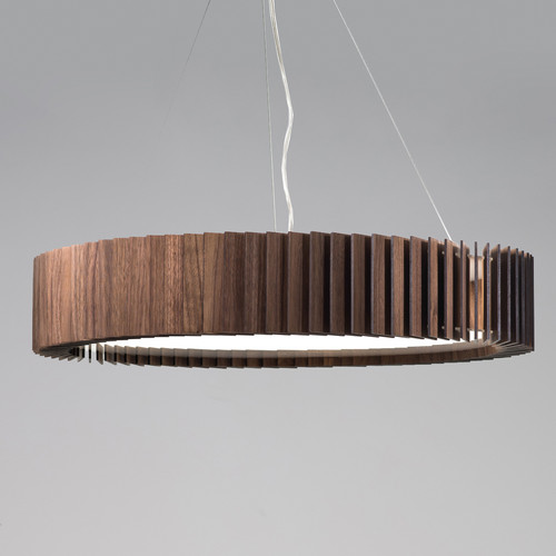 Rotor Chandelier L - американский орех - вплотную к потолку