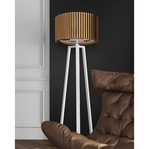Rotor Floor Lamp - дуб - Белый