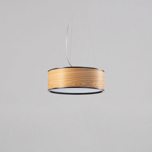 Jupiter Chandelier S - оливковый ясень - черный - вплотную к потолку