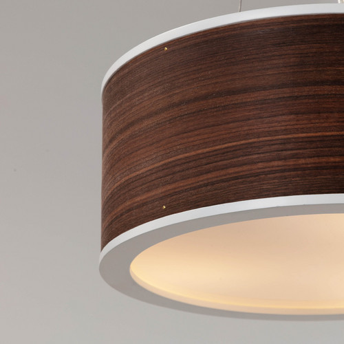 Jupiter Chandelier M - американский орех - белый - на струнном подвесе