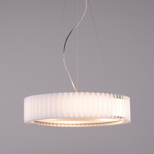 Rotor Chandelier white acrylic - M - на струнном подвесе