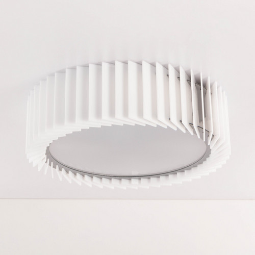 Rotor Chandelier white acrylic - S - вплотную к потолку