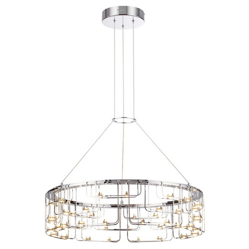7059/44L HIGHTECH ODL26 Подвесной светильник  нерж/сталь хром IP20 LED 44W 3960Лм 3000K 220V ZAHA