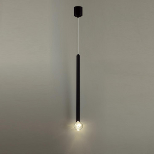 4373/3LA HIGHTECH ODL26 Подвесной светильник  черный/хрустальн. стекло/металл IP20 LED 3W 400Лм 3000K 220-240V FIANO