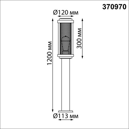 370970 STREET NT24 черный Светильник ландшафтный E27 max 25W K IP54 220-240V MATRIX