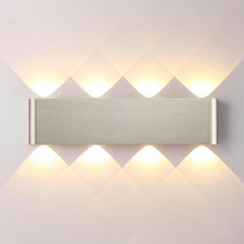 7106/8WL HIGHTECH ODL26 Настенный светильник матовый никель/металл IP20 LED 8W 3000K 220V MAGNUM