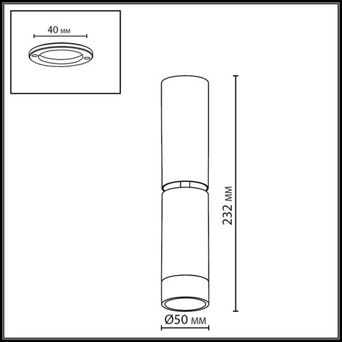 7134/8CL HIGHTECH ODL26 Потолочный светильник бронза/металл IP20 LED 8W 720Лм 3000K 24° 220-240V LIGO