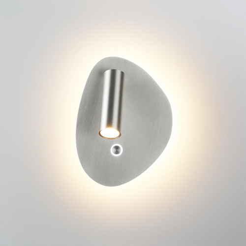 7184/9WL HIGHTECH ODL26 Настенный светильник  брашированный никель/металл  IP20 LED 9W 580Лм 2700K/3300K/4000K 120° 220-240V ROY