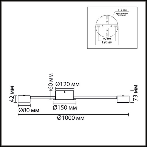8343/12C COMFI белый, металл Люстра GX53 LED 12*7W 220V TORINA