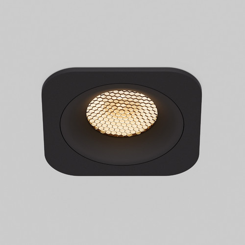 Светильник встраиваемый светодиодный Tetro 10W 3000K черный IP44 15276/LED