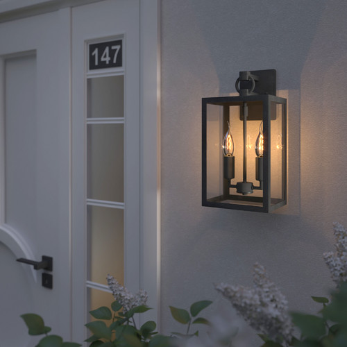 Уличный настенный светильник Candle D 35150/D темно-серый
