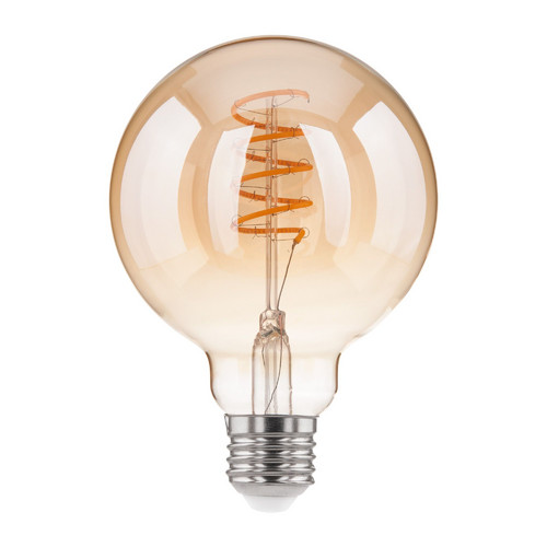 Филаментная светодиодная лампа Dimmable G95 5W 2700K E27 тонированная BLE2747