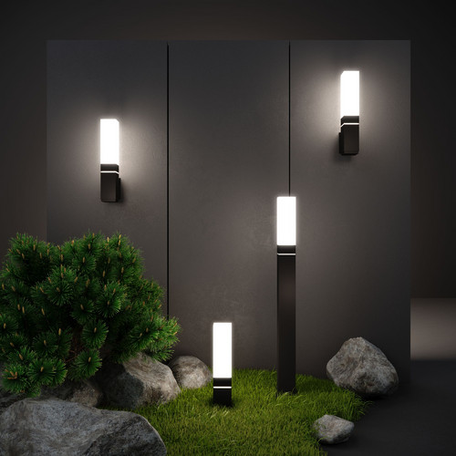 Ландшафтный светодиодный светильник чёрный IP54 1536 TECHNO LED