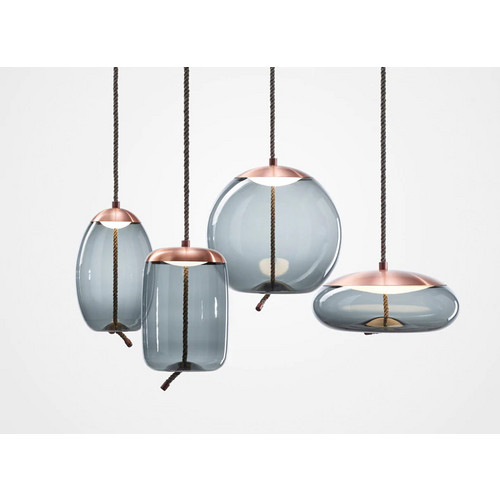Подвесной светильник Knot C copper/blue