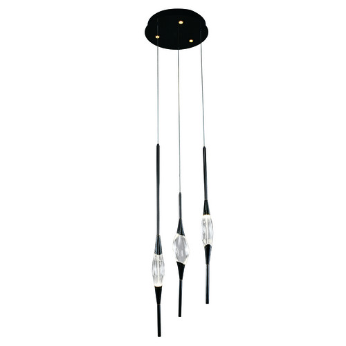 Подвесной светильник Pezzo 3 pearl black