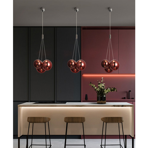 Подвесной светильник 19152P/3 rose gold