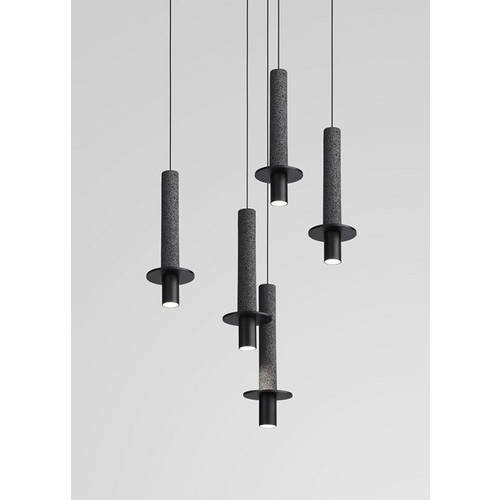Подвесной светильник 10704P black/grey