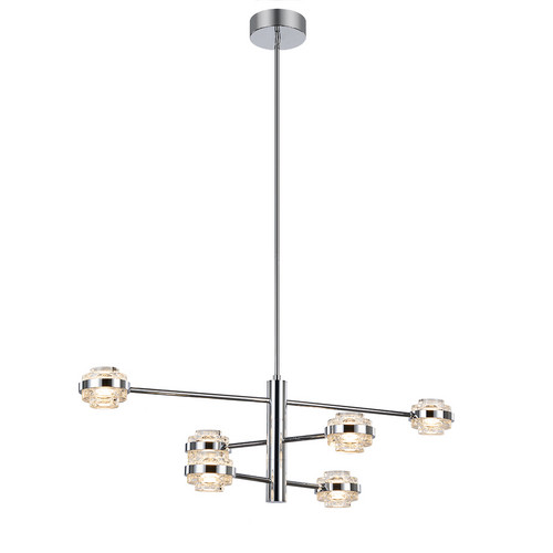 Люстра MX22030002-6A chrome/clear