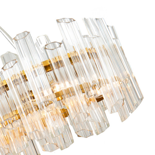 Люстра KG0769P-12L clear/ brass