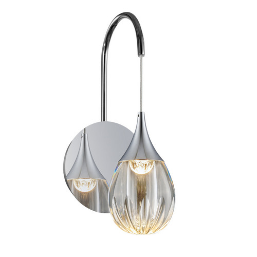 Настенный светильник MB24001004-1A chrome/clear