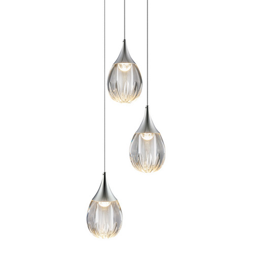 Подвесной светильник MD24001004-3A chrome/clear