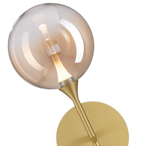 Настенный светильник MB23001045H-1B brass/champagne